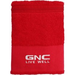 GNC Total Lean Gym Towel With Pocket Red