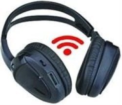 Boss Audio Dual Channel Wireless Infrared Headphones in Black