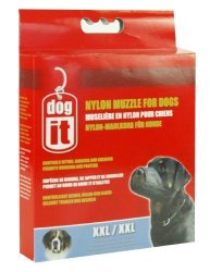 Dogit Nylon Dog Muzzle Black XX-LARGE 9.4-INCH