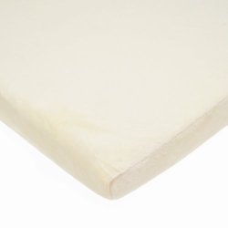 American Baby Company Heavenly Soft Chenille Fitted Cradle Sheet Ecru