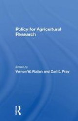 Policy For Agricultural Research Paperback