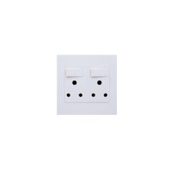 Dena Q Double Switched Socket Outlet