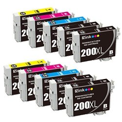 E-z Ink Remanufactured Ink Cartridge Replacement For Epson 200XL 200 XL T200XL Compatible With Epson XP-200 XP-300 XP-310 XP-400 XP-410 WF-2520 WF-2530 WF-2540 4