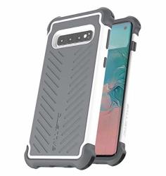 Ballistic Tough Jacket Series Case For Samsung S10 Plus 6.4" White And Gray