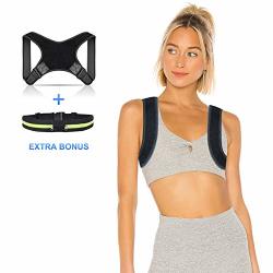 Amdieu Posture Corrector For Men And Women- Under Clothes Back Brace Trainer And Straightener Best Reminder For Office game Lovers back Pain Relief