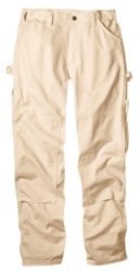 Dickies Men's 8 3 4 Ounce Double Knee Painter's Relaxed Fit Pant Natural 34W X 32L