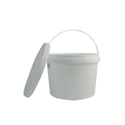 Plastic Bucket With Lid - 5LT - 8 Pack
