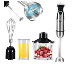 1200W Stick 5 In 1 Hand Set Powerful 21-SPEED For Smoothie
