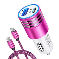 Fast Type C Car Charger For Samsung Galaxy S21 S20 S21+ Note 21 20 Ultra S19 S11 S10 Plus S9 A32 A72 A12 A52