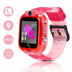 Foropioly Kids Smartwatch Phone Smart Watch For Kids IP67 Waterproof Gps Tracker Watch With Games Sos Alarm Clock Camera Christmas Birthday Gifts Gps Watch