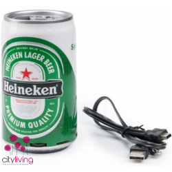 Heineken Beer Can USB Portable Speaker - Radio - MP3