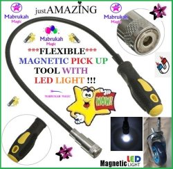 Flexible Magnetic Pick Up Tool With Led Light Limited Stock Incl Batteries Crazy