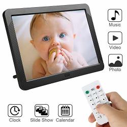 8 Inch Digital Photo Picture Frame & Electronic Picture Album 1920X800 16:9 Ips Display Photo Slideshow Auto-rotate Music & Video Player Digital Clock &