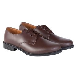 Toughees - Hank Infant junior boys men Lace Up Brown Leather School Shoes