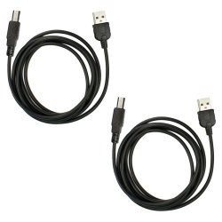2 Pack Fenzer 15FT USB Printer Cable For Hp Laserjet P2015X P2035 P2035N