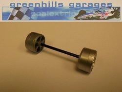 Greenhills Scalextric Vauxhall opel Calibra Front Axle & Wheels New - G617