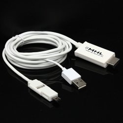 2.5m 8ft Micro Usb To Mhl Hdmi 1080p Cable Adapter For Note