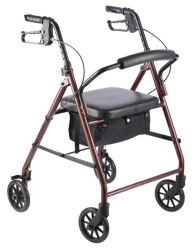 Rollator With Foam Seat And Bag