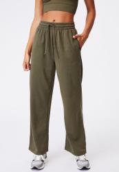 Cotton On Lifestyle Wide Leg Trackpant - Deep Moss