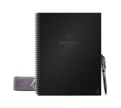 Rocketbook Fusion Digital Reusable Notebook - Black -A4 Size Eco-friendly Notebook- Planner Task List Calendar And More Includes 1 Pen And Microfibre Cloth
