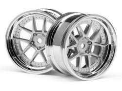 111276 - Dy-champion 26mm Wheel Chrome silver 6mm Os 2pcs