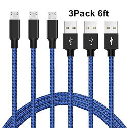 Micro USB Cable Asstar Premium Nylon Braided Android Charger USB To Micro USB Charging Cable Cord For Samsung Galaxy S7 EDGE S7 S6 S4 S3 Note 5 4 Nexus
