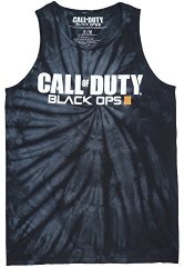Call Of Duty Black Ops III Mens Tank Top In Black Tie-dye