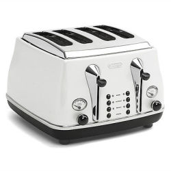 DeLonghi CTOV4003.BG Icona Vintage Cream 4 Slice Toaster