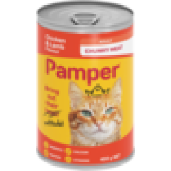 Pampers Pamper Chunky Chicken & Lamb Flavour Cat Food 400G
