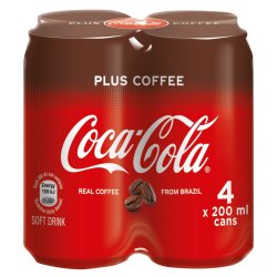 COKE - Coca Cola Plus COFFEE_4 Pk