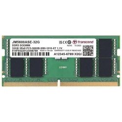 Transcend Jet Memory 32GB DDR5-5600 Unbuffered Notebook So-dimm 2RX8 CL46 2GX8 X16 - JM5600ASE-32G