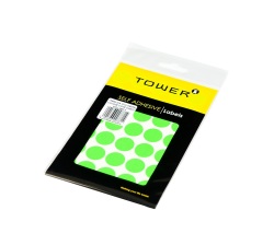 C19 Colour Code Labels Sheets - Fluorescent Green