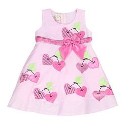 The Silly Sissy - Toddlers And Girls Snow White Story Dress Chasey Coombe's Cherry Couplets In Rose Petal Pink 6