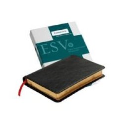 Esv Pitt Minion Reference Edition ES446:XR Black Goatskin Leather