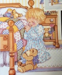 Janlynn Cross Stitch Kit- Bedtime Prayer