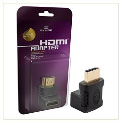 Exinoz Gold-plated HDMI Adapter For Roku Chromecast Fire Tv & Apple Tv 90-DEGREE-ADAPTER