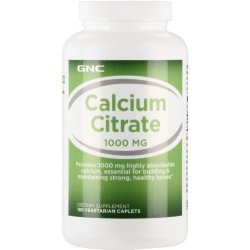 GNC Calcium Citrate 1000MG Dietary Supplement 180 Tablets