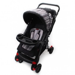 Chelino Tazz Stroller with Grey & Black Stripes