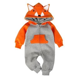 orange fleece jumpsuit