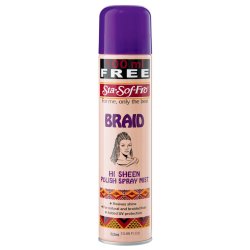 Braid Hi-sheen Hair Polish Spray Mistdry 325 Ml