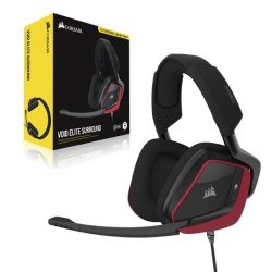 Corsair Void Elite Surround Premium Gaming Headset With Dolby Headphone 7.1 Cherry Console Ready USB CA-9011206-AP