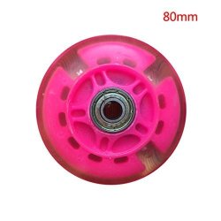 2PCS 80-120MM LED Flash Light Up Wheel For MINI Micro Scooter With 2 ABEC-7 Bearings