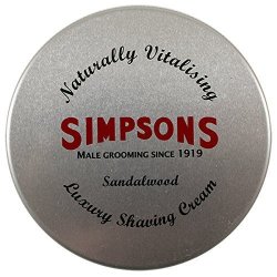 Sandalwood Shaving Cream 4.2OZ Shaving Cream By Simpsons