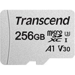 Transcend 300S 256GB Microsdxc Uhs-i Memory Card - Class 10 With Sd Adaptor