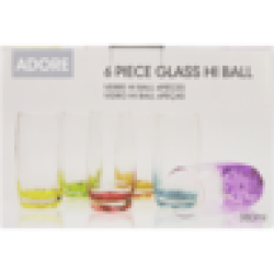 Adobe Adore Hi Ball Glass Set 6 Piece