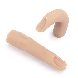 Silicone Practice Fingers For Acrylic Nails Soft Nail Training Model Practice Finger Flexible Nail Mannequin Finger For Diy Nails Practice 1