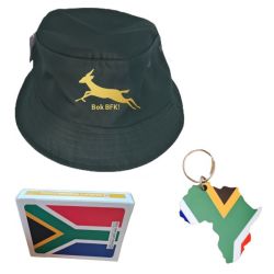 Springbok-south Africa-bok Bfk-bucket Hat-playing Cards-keyring-combo