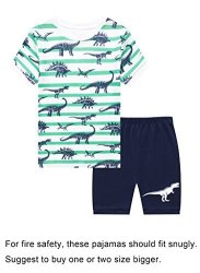 If Pajamas Big Boys Snug-fit Pajamas Short Sets 100% Cotton Stripe Pjs Clothes Kid 8