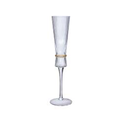 Tapered Ribbed Champagne Flute