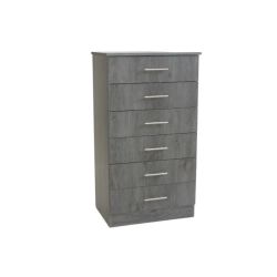 Lagos 6 Drawer Chest Of Drawers Charcoal